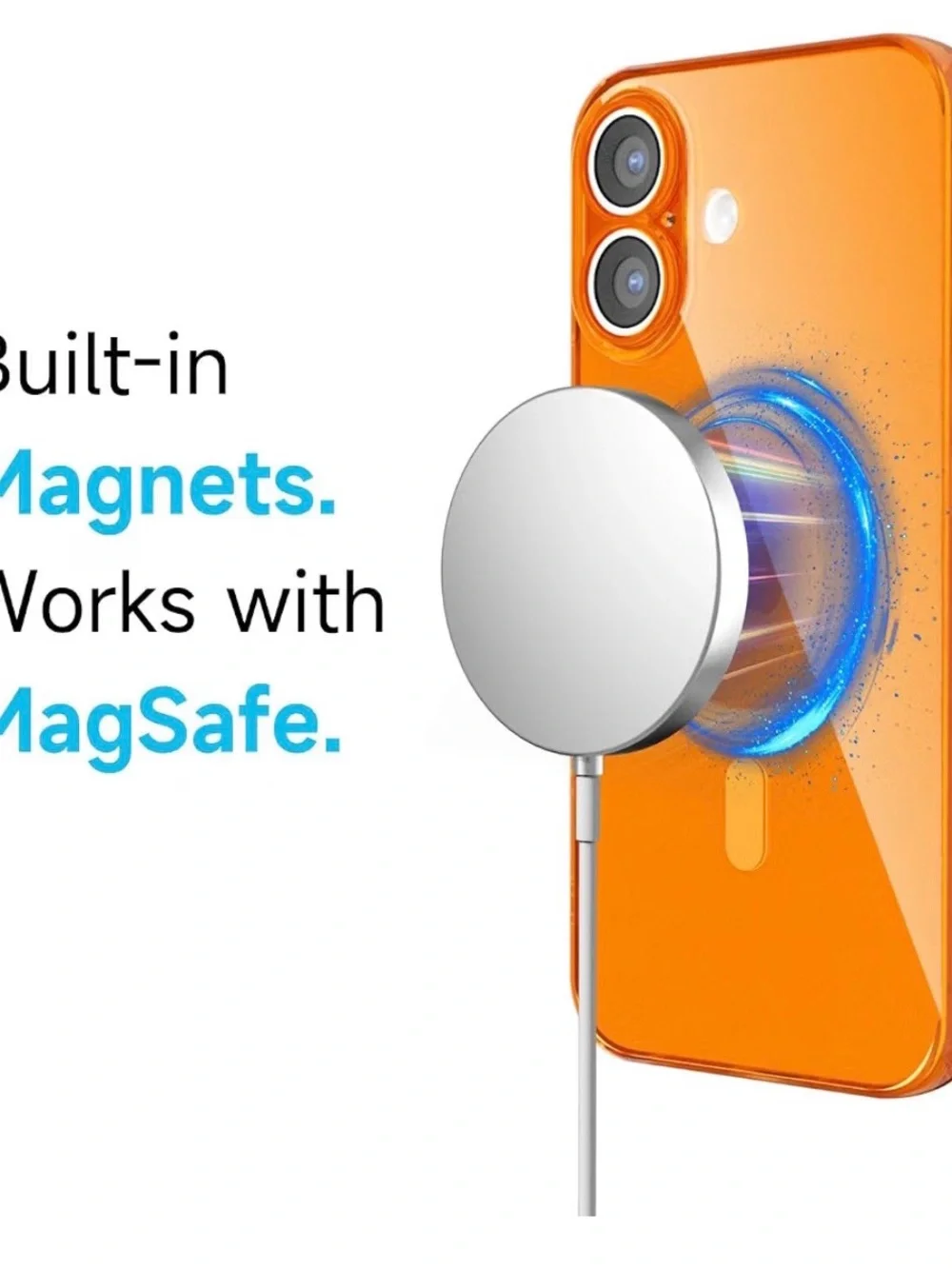 16 Plus Magnetic Phone Case - Neon Orange